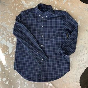 Polo Button Down Plaid Shirt